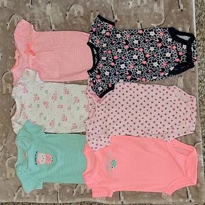 Carter's Baby Girl 6Pack Short Sleeve BodySuit